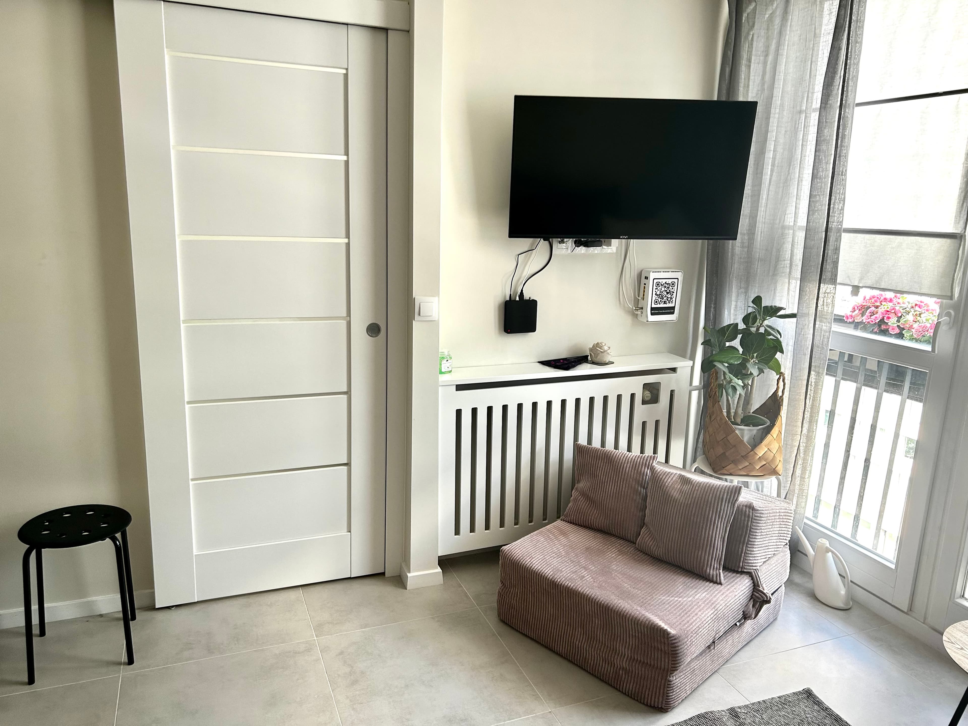 Futon and armchair